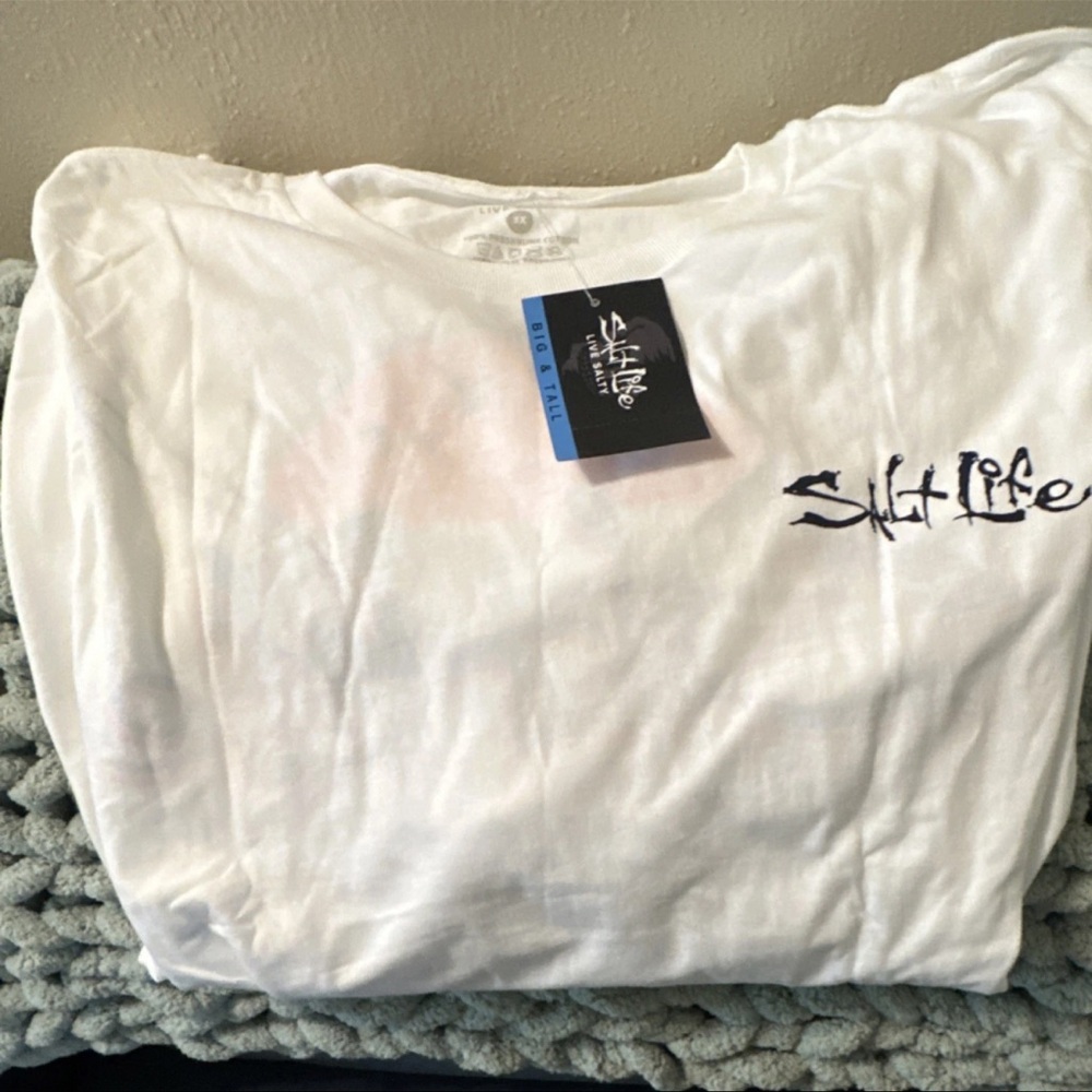 Salt Life White Logo Short Sleeve Tee